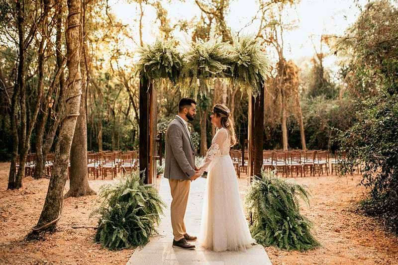 Noivos Villa Mandacaru casamento sustentável