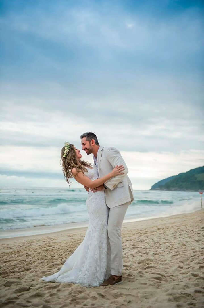 Marcio Norris foto noivos casamento na praia