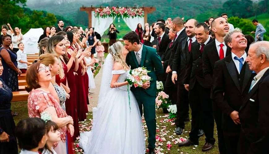 Casal assessoria Hi9 Eventos na Villa Boa Vista